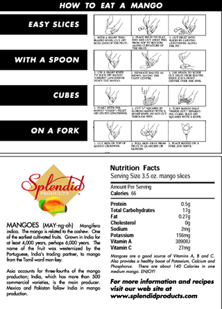 Nutrition and Preparation Card
